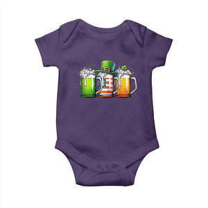 Irish Beer Baby Onesie Ireland St Patricks Day Drinking Party TS10 Purple Print Your Wear