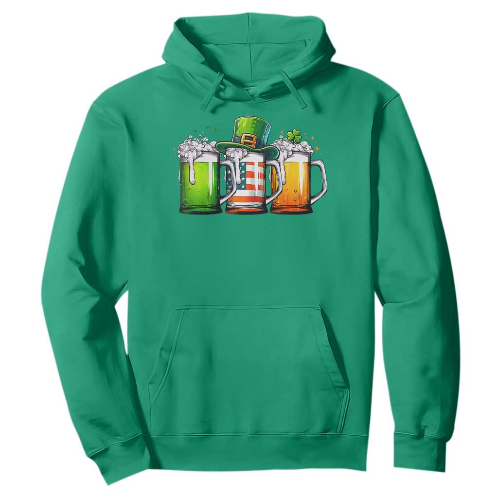 Irish Beer Hoodie Ireland St Patricks Day Drinking Party TS10 Irish Green Print Your Wear