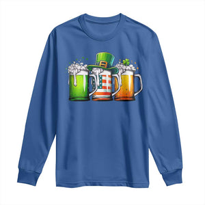 Irish Beer Long Sleeve Shirt Ireland St Patricks Day Drinking Party TS10 Royal Blue Print Your Wear