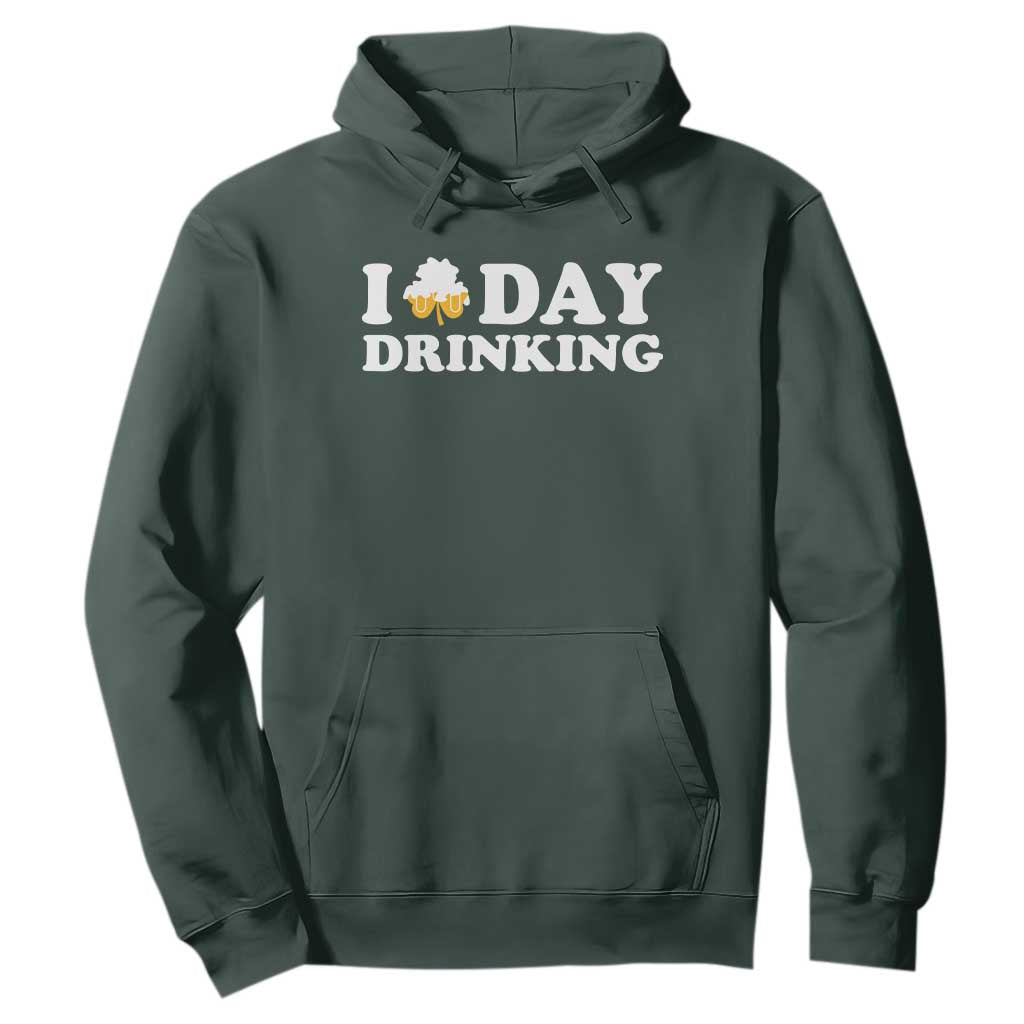 St Patricks Day Irish Beer Hoodie Funny Drinking Party TS10 Dark Forest Green Print Your Wear