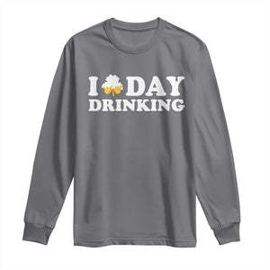 St Patricks Day Irish Beer Long Sleeve Shirt Funny Drinking Party TS10 Charcoal Print Your Wear