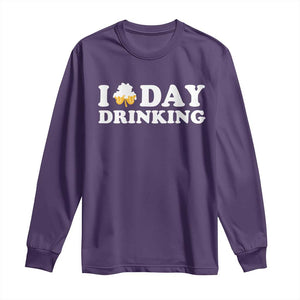 St Patricks Day Irish Beer Long Sleeve Shirt Funny Drinking Party TS10 Purple Print Your Wear