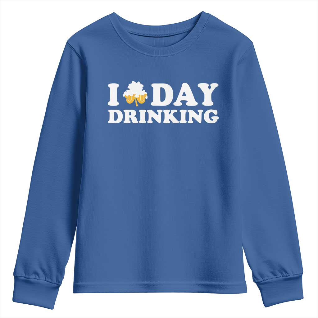 St Patricks Day Irish Beer Youth Sweatshirt Funny Drinking Party TS10 Royal Blue Print Your Wear