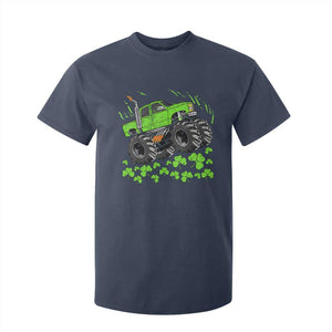 Boys St Patricks Day Lucky Monster Truck T Shirt For Kid TS10 Navy Print Your Wear