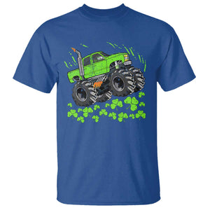 Boys St Patricks Day Lucky Monster Truck T Shirt TS10 Royal Blue Print Your Wear