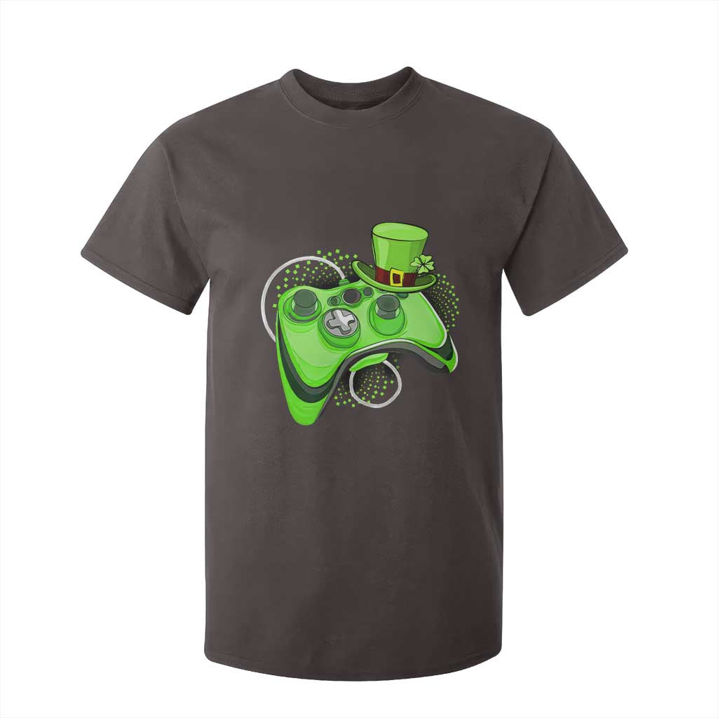 Irish Video Game Controller St Patrick Day Gamer T Shirt For Kid TS10 Dark Chocolate Print Your Wear
