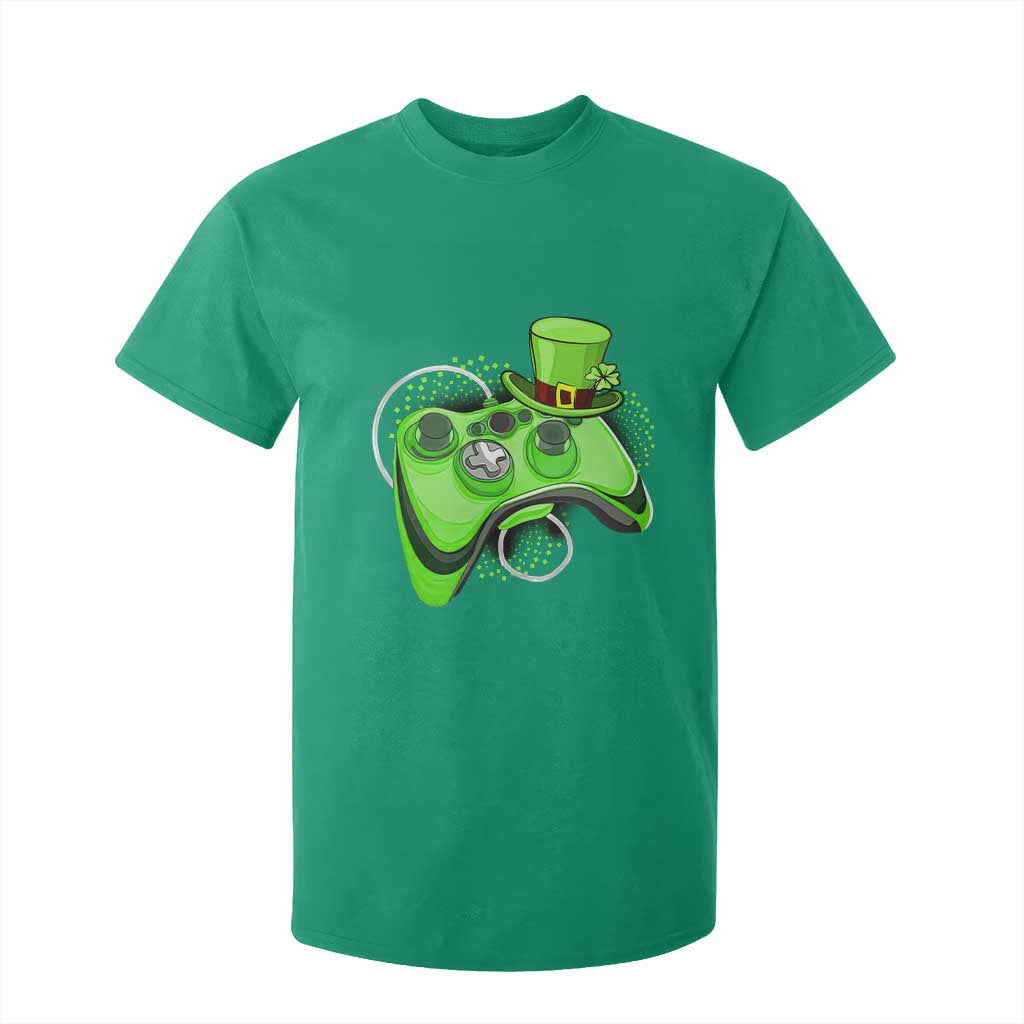 Irish Video Game Controller St Patrick Day Gamer T Shirt For Kid TS10 Irish Green Print Your Wear