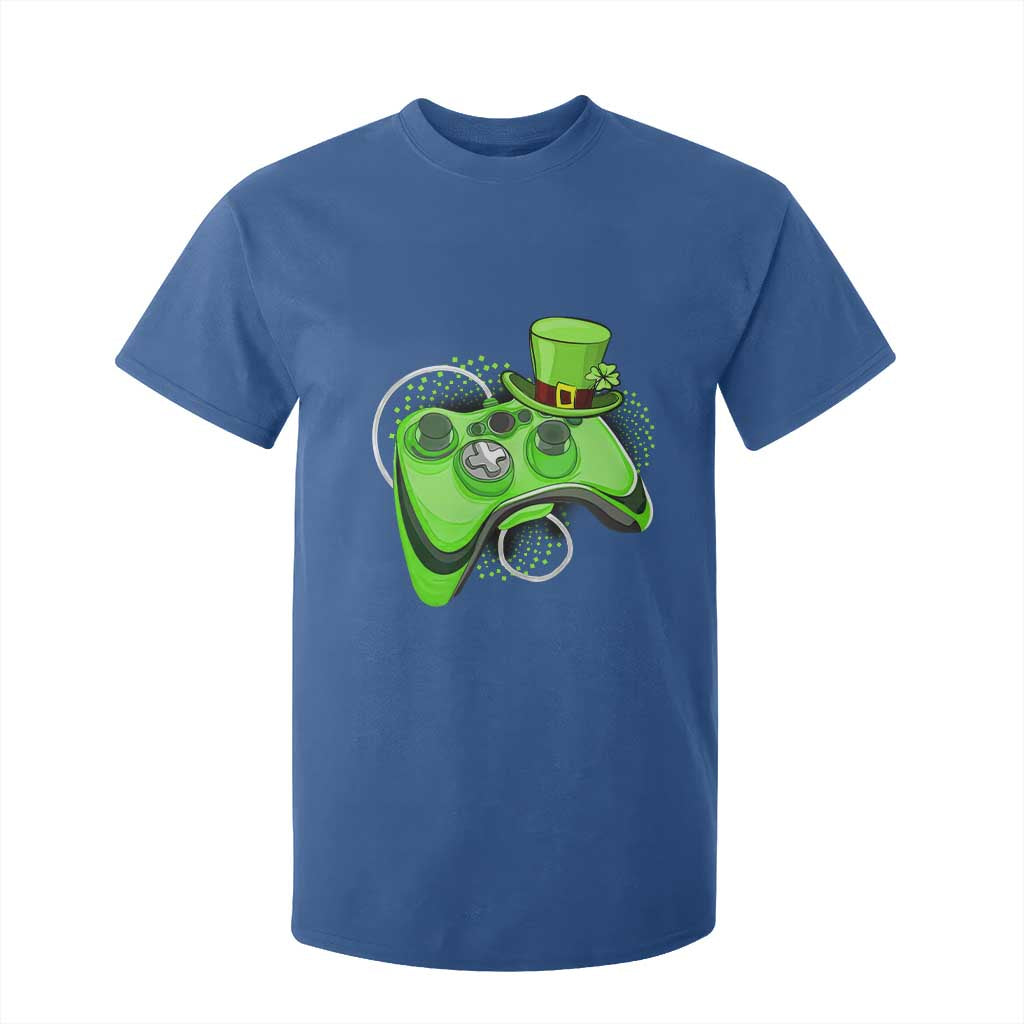 Irish Video Game Controller St Patrick Day Gamer T Shirt For Kid TS10 Royal Blue Print Your Wear