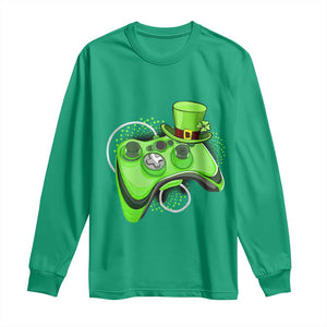 Irish Video Game Controller St Patrick Day Gamer Long Sleeve Shirt TS10 Irish Green Print Your Wear