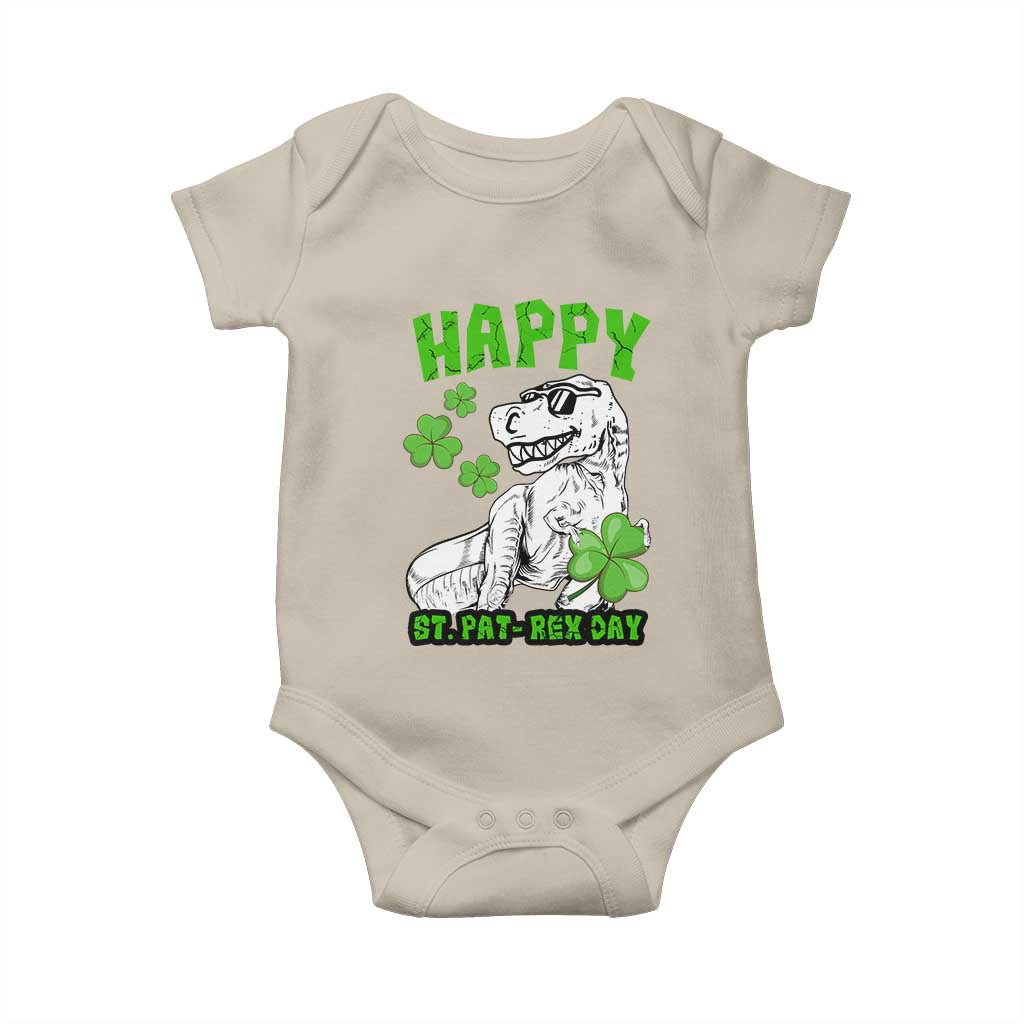 Dinosaur St Patricks Day Baby Onesie Irish Boy School Toddler TS10 Sand Print Your Wear