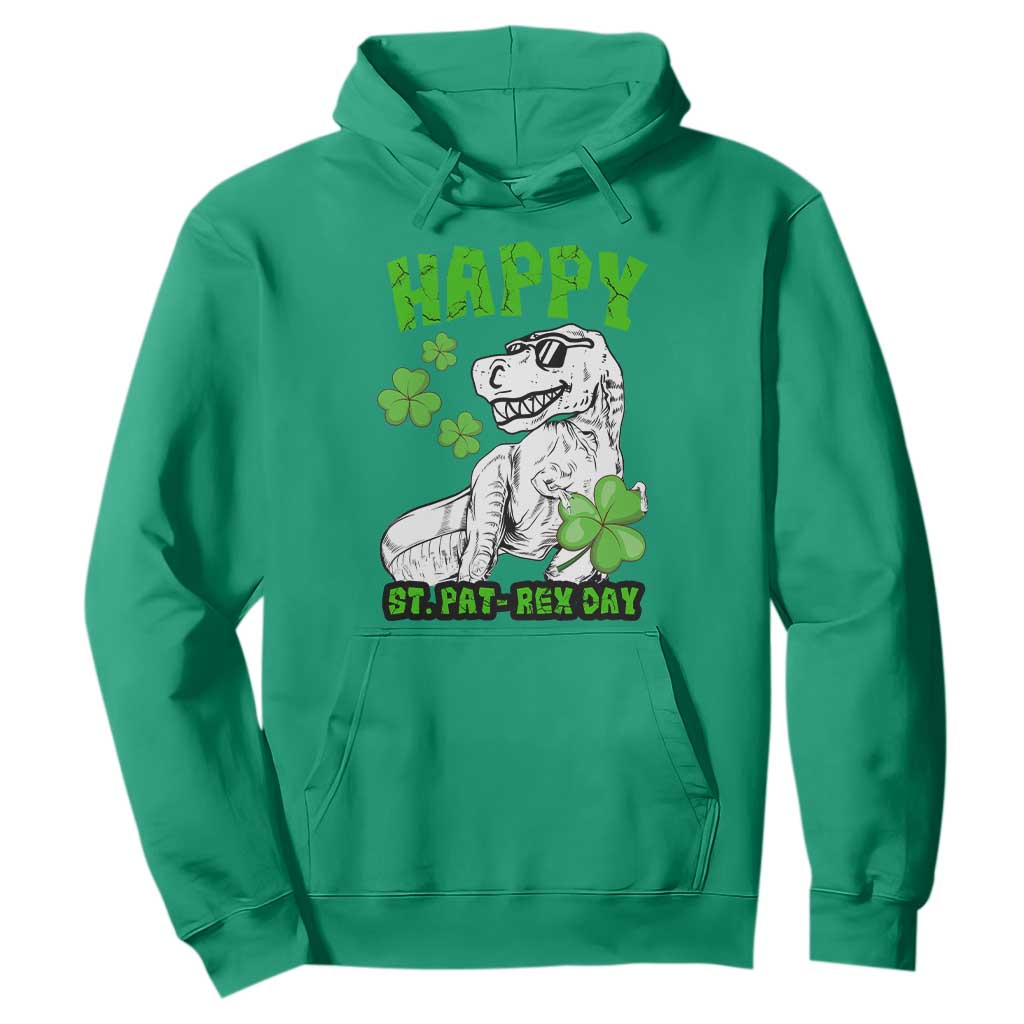 Dinosaur St Patricks Day Hoodie Irish Boy School Toddler TS10 Irish Green Print Your Wear