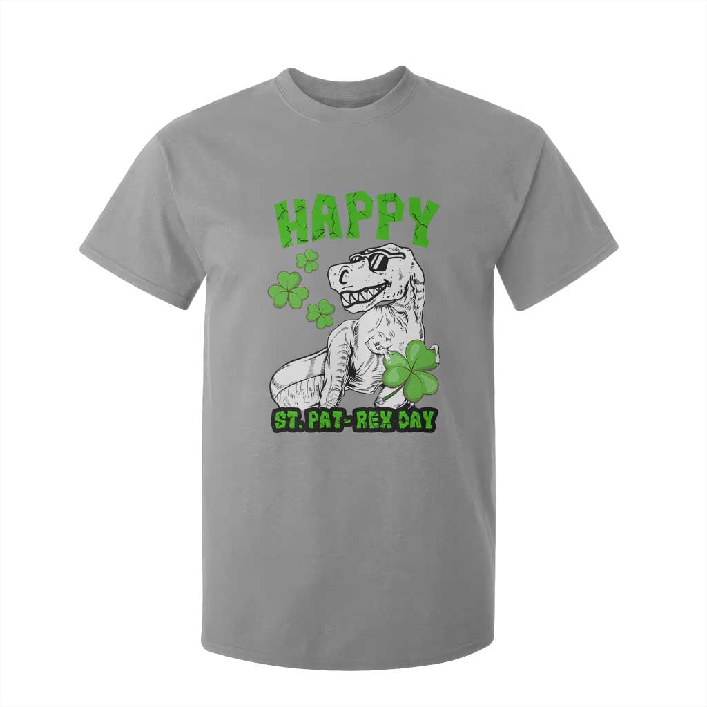 Dinosaur St Patricks Day T Shirt For Kid Irish Boy School Toddler TS10 Sport Gray Print Your Wear