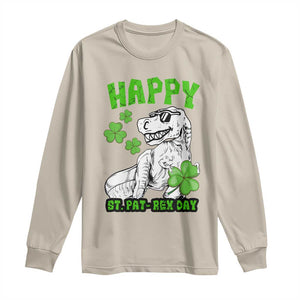 Dinosaur St Patricks Day Long Sleeve Shirt Irish Boy School Toddler TS10 Sand Print Your Wear