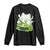 St Patrick's Day Cats Long Sleeve Shirt Irish Eating Ramen Noodles Cute Anime Shamrocks TS10 Black Print Your Wear