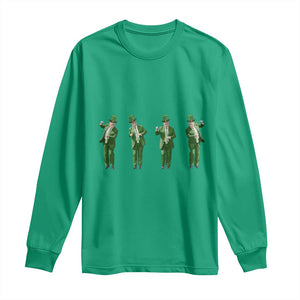 Dancing Trump Funny St Patricks Day Long Sleeve Shirt TS10 Irish Green Print Your Wear