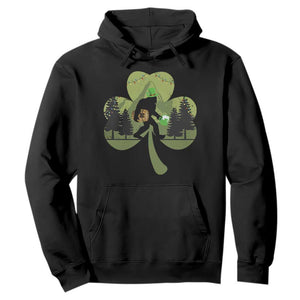 St Patricks Day Bigfoot Hoodie Sasquatch Irish Beer Lovers Shamrock Clover Leaf TS10 Black Print Your Wear