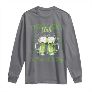 Irish Cat Eating Ramen Noodles Cute Anime St Patrick's Day Long Sleeve Shirt The Lucky Club TS10 Charcoal Print Your Wear