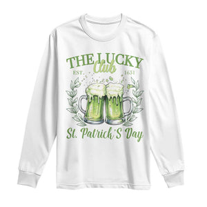 Irish Cat Eating Ramen Noodles Cute Anime St Patrick's Day Long Sleeve Shirt The Lucky Club TS10 White Print Your Wear