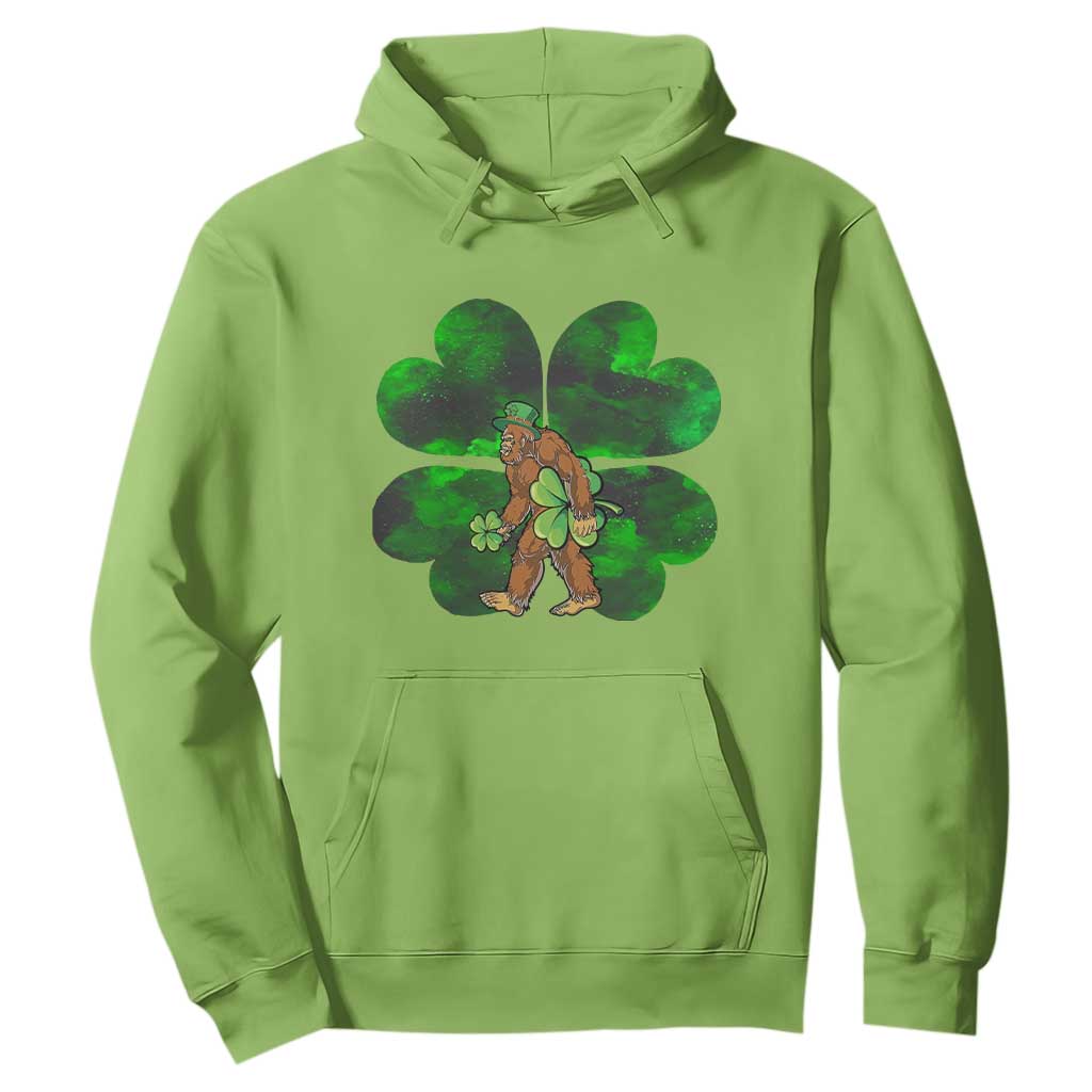 St Patricks Day Lucky Shamrock Bigfoot Hoodie Funny Sasquatch Irish TS10 Lime Print Your Wear