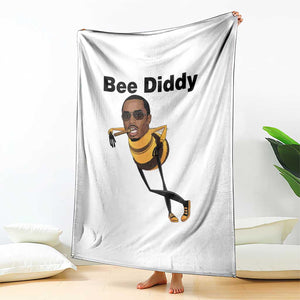 Bee Diddy Throw Blanket Dark Humor Internet Meme Brainrot Gen Z TS10 Print Your Wear