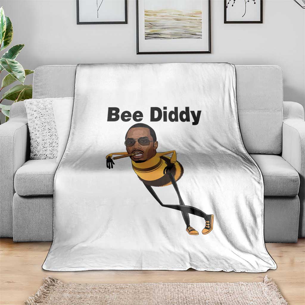 Bee Diddy Throw Blanket Dark Humor Internet Meme Brainrot Gen Z TS10 Print Your Wear