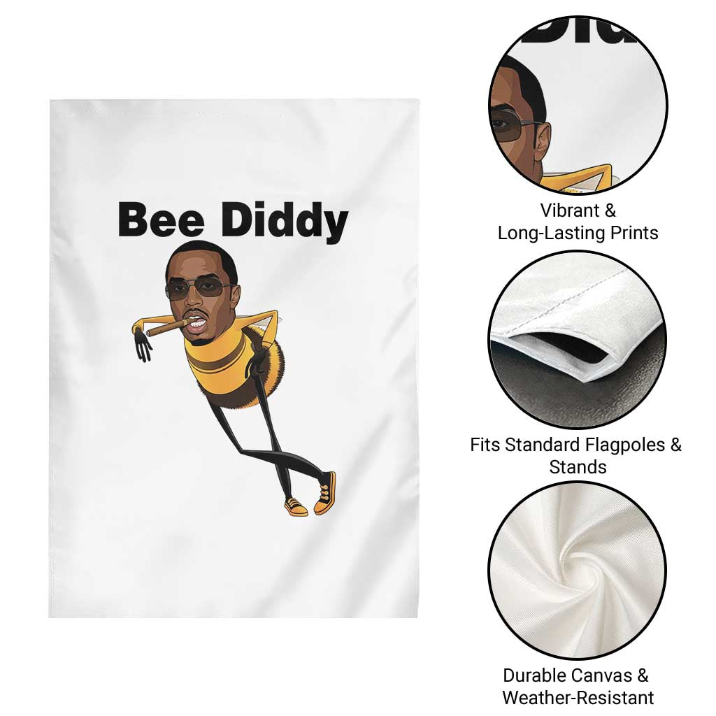Bee Diddy Garden Flag Dark Humor Internet Meme Brainrot Gen Z TS10 Print Your Wear
