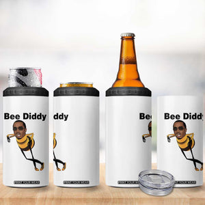 Bee Diddy 4 in 1 Can Cooler Tumbler Dark Humor Internet Meme Brainrot Gen Z TS10 Print Your Wear