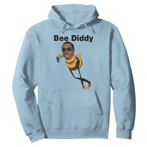 Bee Diddy Hoodie Dark Humor Internet Meme Brainrot Gen Z TS10 Light Blue Print Your Wear
