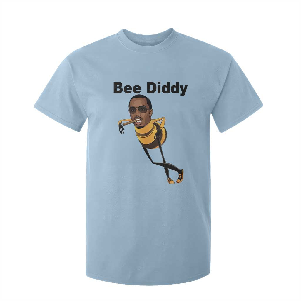 Bee Diddy T Shirt For Kid Dark Humor Internet Meme Brainrot Gen Z TS10 Light Blue Print Your Wear