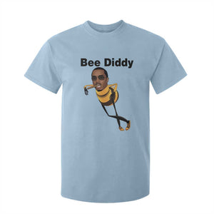 Bee Diddy T Shirt For Kid Dark Humor Internet Meme Brainrot Gen Z TS10 Light Blue Print Your Wear