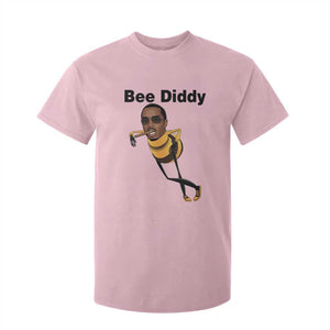 Bee Diddy T Shirt For Kid Dark Humor Internet Meme Brainrot Gen Z TS10 Light Pink Print Your Wear