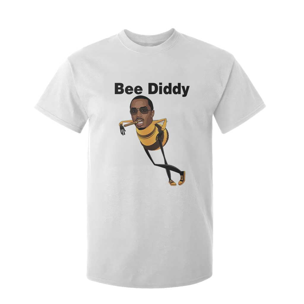 Bee Diddy T Shirt For Kid Dark Humor Internet Meme Brainrot Gen Z TS10 White Print Your Wear