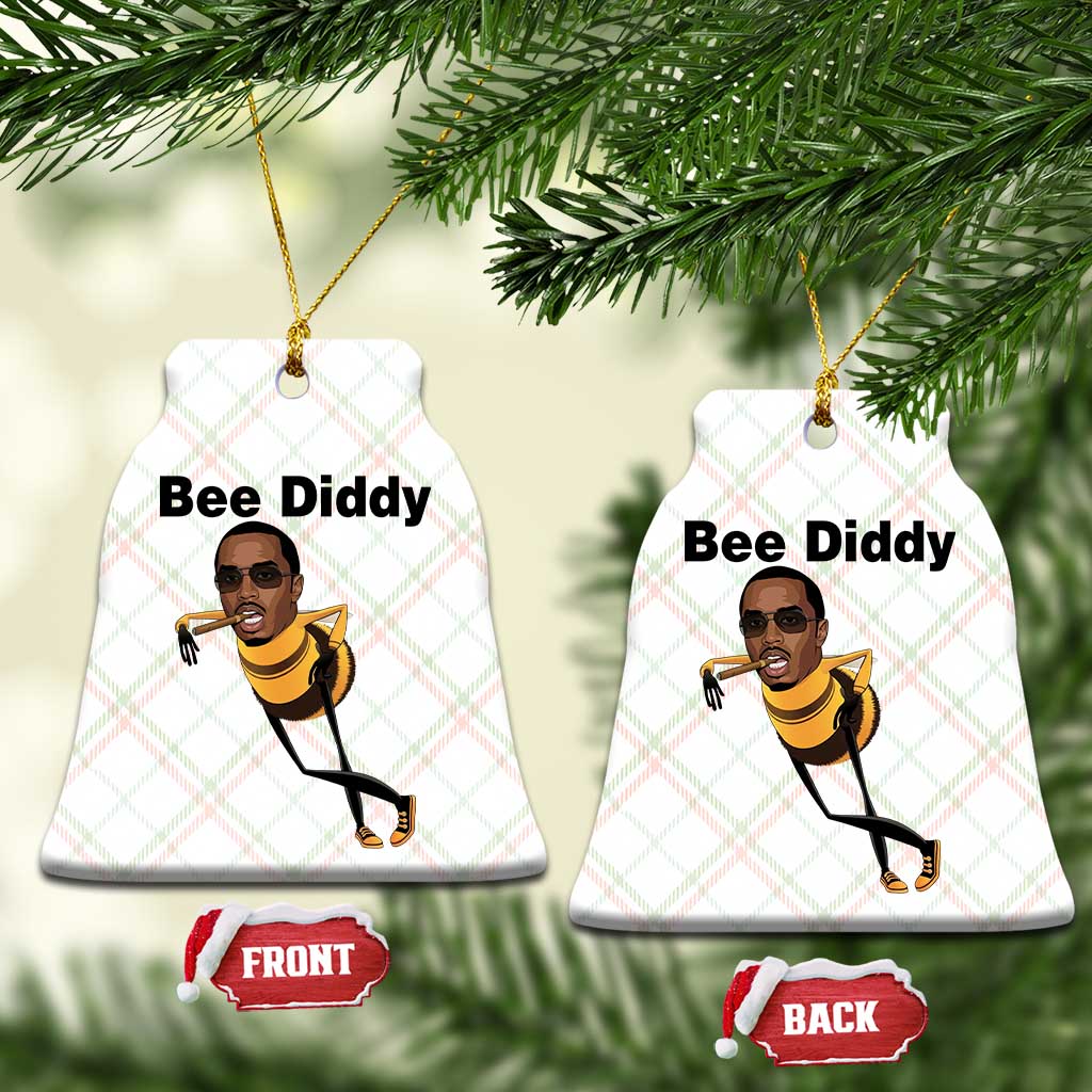 Bee Diddy Ceramic Ornament Dark Humor Internet Meme Brainrot Gen Z TS10 Print Your Wear