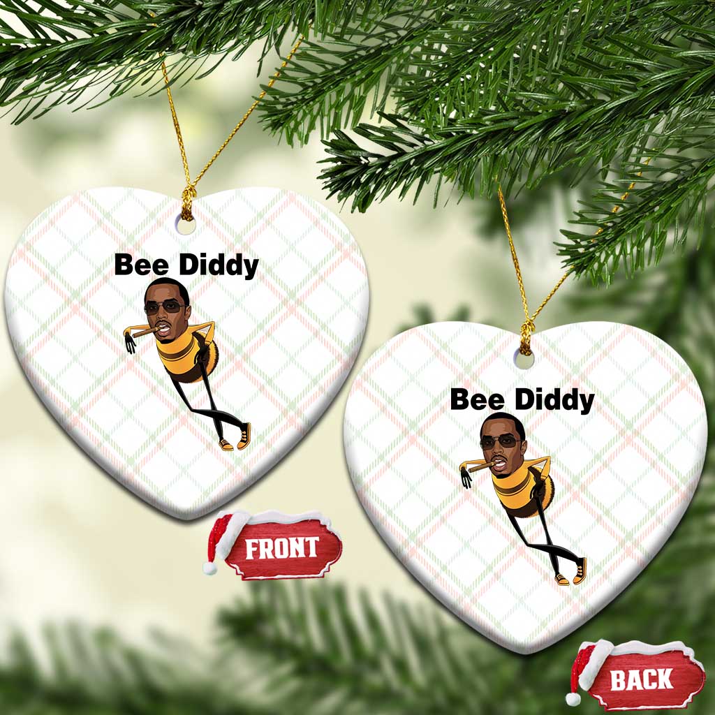 Bee Diddy Ceramic Ornament Dark Humor Internet Meme Brainrot Gen Z TS10 Print Your Wear