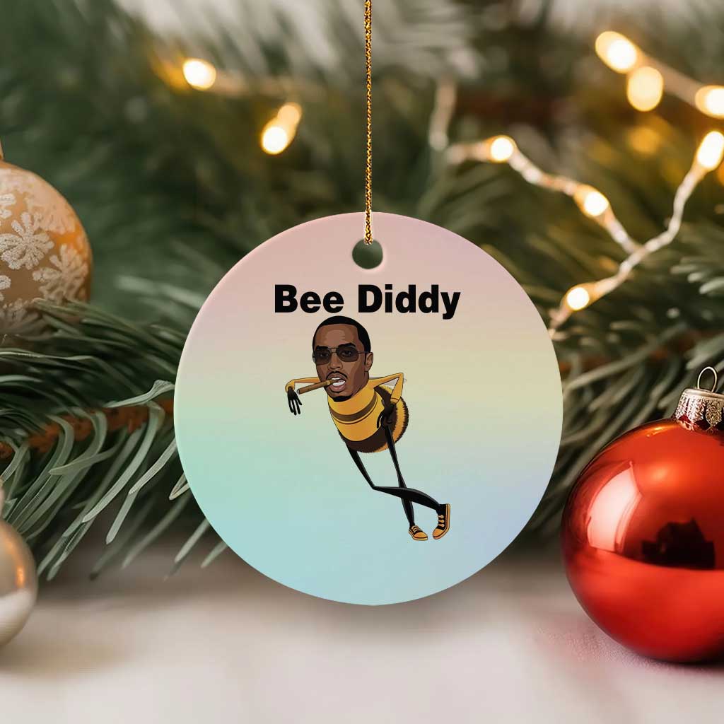 Bee Diddy Ceramic Ornament Dark Humor Internet Meme Brainrot Gen Z TS10 1pc Pastel Print Your Wear