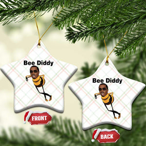 Bee Diddy Ceramic Ornament Dark Humor Internet Meme Brainrot Gen Z TS10 Print Your Wear