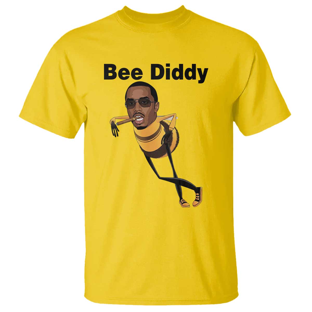 Bee Diddy T Shirt Dark Humor Internet Meme Brainrot Gen Z TS10 Daisy Print Your Wear