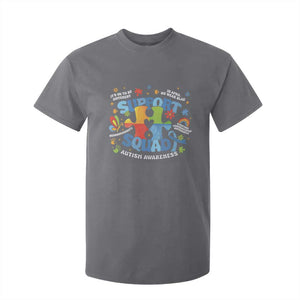 Autism Awareness Support Squad T Shirt For Kid TS10 Charcoal Print Your Wear