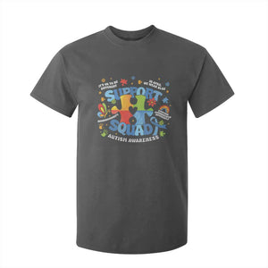 Autism Awareness Support Squad T Shirt For Kid TS10 Dark Heather Print Your Wear