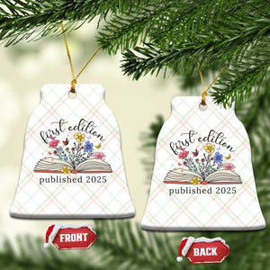 First Edition Published 2025 Ceramic Ornament Littlest Bookworm Funny Annoucement Baby Shower TS10 Print Your Wear