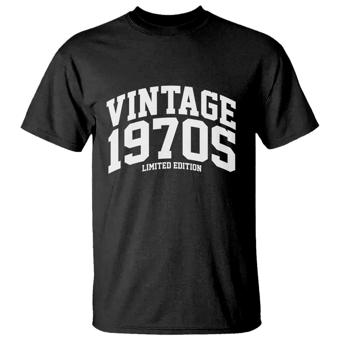 Vintage 1970s Limited Edition T Shirt Vintage Varsity Funny Cool 1970 Theme TS10 Black Print Your Wear