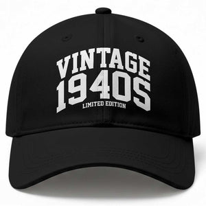 Vintage 1940s Limited Edition Baseball Cap Vintage Varsity Funny Cool 1940 Theme TS10 Print Your Wear