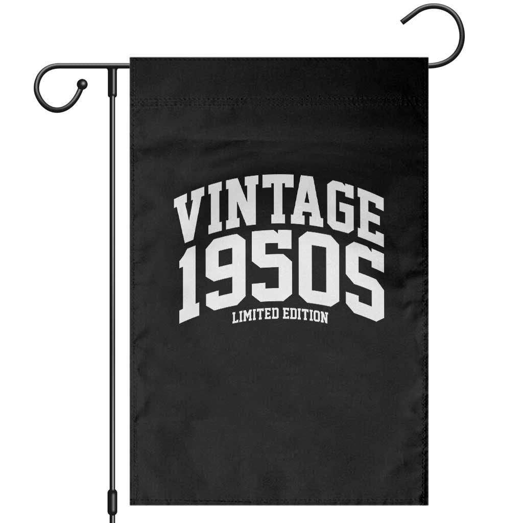 Vintage 1950s Limited Edition Garden Flag Vintage Varsity Funny Cool 1950 Theme TS10 Black Print Your Wear