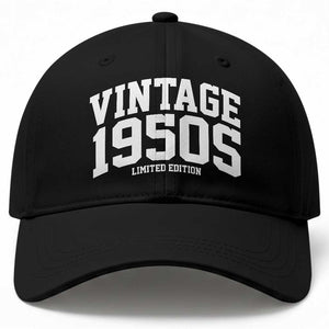 Vintage 1950s Limited Edition Baseball Cap Vintage Varsity Funny Cool 1950 Theme TS10 Print Your Wear