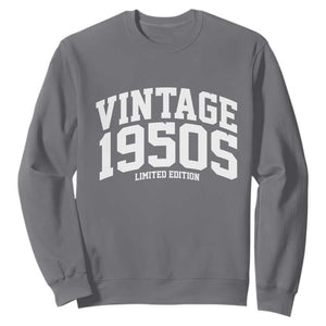 Vintage 1950s Limited Edition Sweatshirt Vintage Varsity Funny Cool 1950 Theme TS10 Charcoal Print Your Wear