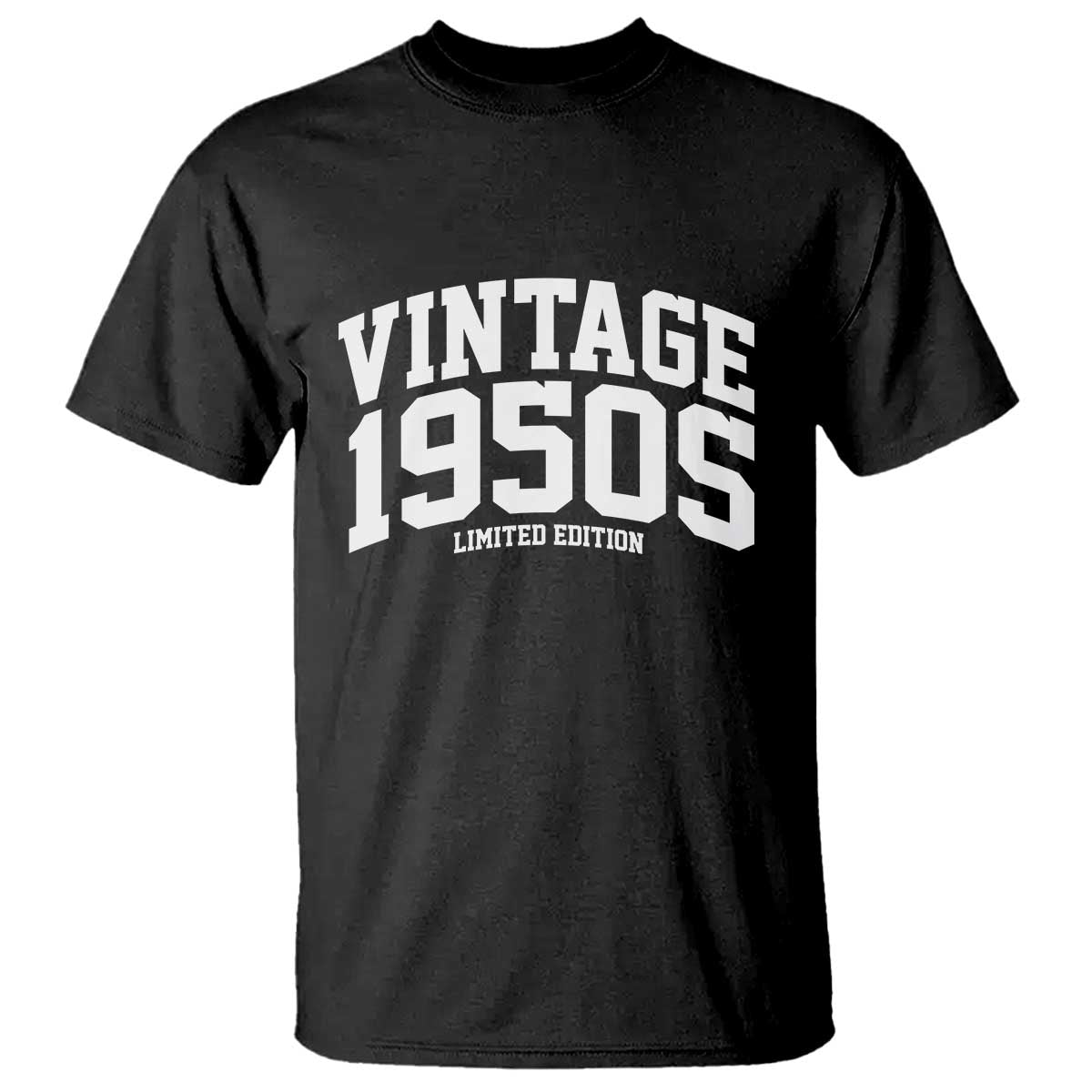 Vintage 1950s Limited Edition T Shirt Vintage Varsity Funny Cool 1950 Theme TS10 Black Print Your Wear