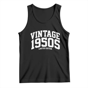 Vintage 1950s Limited Edition Tank Top Vintage Varsity Funny Cool 1950 Theme TS10 Black Print Your Wear