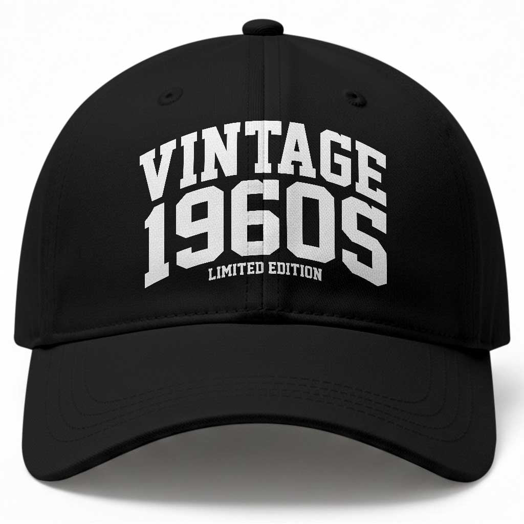 Vintage 1960s Limited Edition Baseball Cap Vintage Varsity Funny Cool 1960 Theme TS10 Print Your Wear