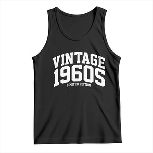 Vintage 1960s Limited Edition Tank Top Vintage Varsity Funny Cool 1960 Theme TS10 Black Print Your Wear