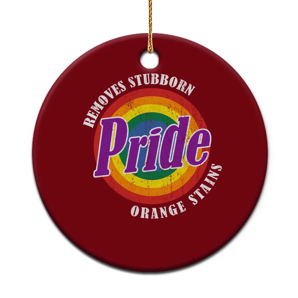 Pride Removes Stubborn Orange Stains Ceramic Ornament Pride Month LGBTQ TS10 1pc Red Print Your Wear